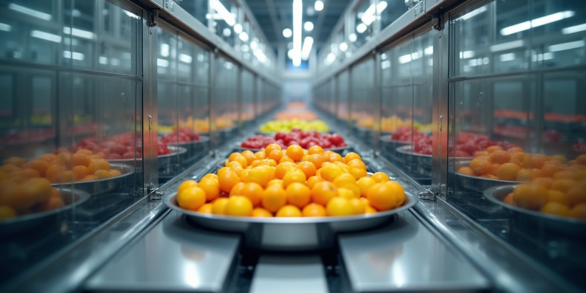 Linie mobila procesare fructe