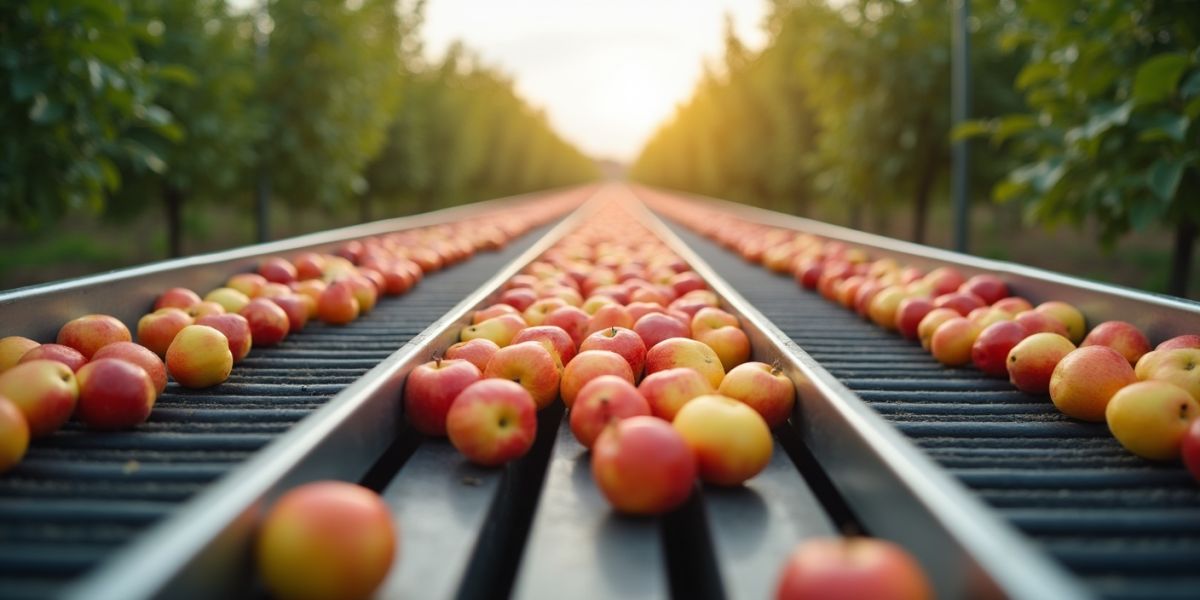 Linie mobila procesare fructe